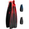 imageCressi High Duty Full Foot Pocket Scuba Diving Fins  HiSurface Below Blade Foot Pocket  Free Frog Made in ItalyRed