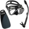 imageCressi High Performance Snorkeling Kit  Adult Diving Mask and Snorkel  Big Eyes ampamp Supernova Dry Designed in ItalyBlackBlack
