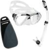 imageCressi High Performance Snorkeling Kit  Adult Diving Mask and Snorkel  Big Eyes ampamp Supernova Dry Designed in ItalyClearBlack