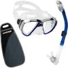 imageCressi High Performance Snorkeling Kit  Adult Diving Mask and Snorkel  Big Eyes ampamp Supernova Dry Designed in ItalyClearCobalt