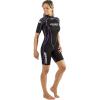 imageCressi Shorty Ladies Wetsuit for Water Activities  Tortuga 25mm Premium NeopreneBlackLilac