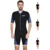 imageCressi Shorty Mens Wetsuit for Scuba Diving Snorkeling Windsurfing 3 mm Neoprene  Playa FlexBlackBlue
