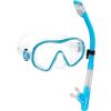 imageCressi Single Lens Frameless Scuba Mask ampamp Dry Snorkel for Snorkeling Scuba Diving FDual ampamp Tao Dry Designed in ItalyClearTurquoise