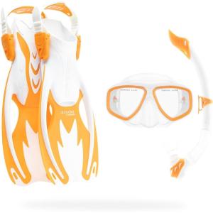 imageCRESSI Cressi Rocks Kids SetWhiteOrange