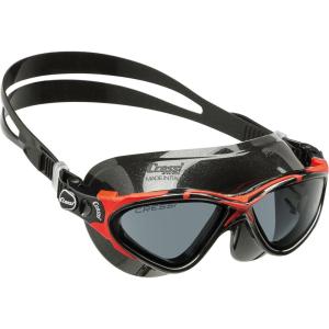 imageCressi Adult Swim Goggles with Long Lasting AntiFog Technology  Planet made in ItalyBlackBlackRed