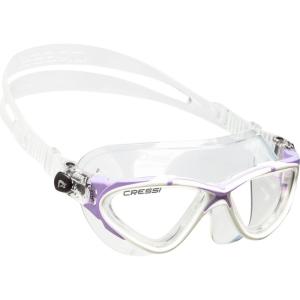 imageCressi Adult Swim Goggles with Long Lasting AntiFog Technology  Planet made in ItalyClearWhiteLilac