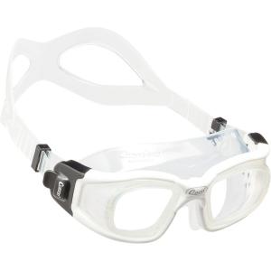 imageCressi Adult Swim Goggles with Tempered Glass Lenses and No Distortion Galileo Made in ItalyClearWhite
