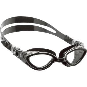 imageCressi Adult Swimming Goggles with Flat Lenses for Natural Vision  Soft Silicone  Fox made in ItalyBlackBlack