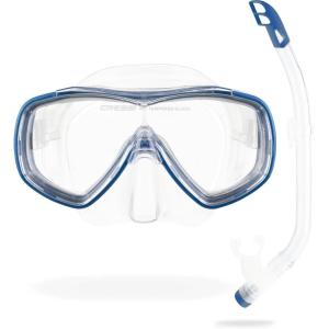 imageCressi Children Wide View Comfortable Snorkeling Set  Ondina ampamp Top Jr made in ItalyClearBlue