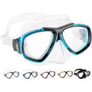 imageCressi First Dive Mask with Inclined Lenses for Scuba Diving  Focus Made in ItalyClearAquamarine