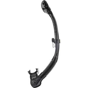 imageCressi Foldable Adult Dry Snorkel for Scuba Diving Snorkeling  Alpha Ultra Dry Made in ItalyBlackBlackBlack