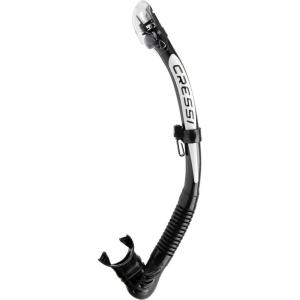 imageCressi Foldable Adult Dry Snorkel for Scuba Diving Snorkeling  Alpha Ultra Dry Made in ItalyBlackWhiteBlack