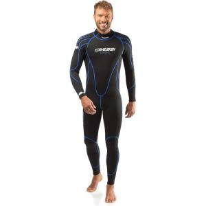 imageCressi Full Diving Snorkeling Mens and Ladies Wetsuit 25mm in Premium High Stretch Neoprene  Maya Designed in ItalyBlackBlue