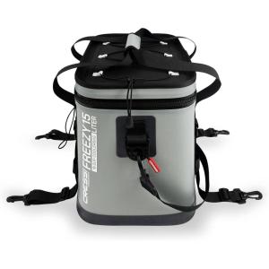 imageCressi Insulated Cooler Bag  Watertight Zipper Waterproof  Designed for Fixing to DRings on iSUP Boards  Freezy Designed in ItalyGrey