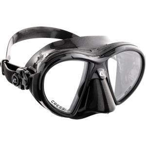 imageCressi Scuba Diving Masks with Inclined Tear Drop Lenses for More Downward Visibility  Air and Eyes Evolution Made in ItalyBlackBlack