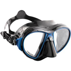 imageCressi Scuba Diving Masks with Inclined Tear Drop Lenses for More Downward Visibility  Air and Eyes Evolution Made in ItalyBlackBlue