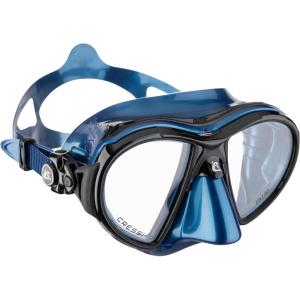imageCressi Scuba Diving Masks with Inclined Tear Drop Lenses for More Downward Visibility  Air and Eyes Evolution Made in ItalyBlue