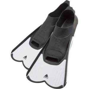 imageCressi Short Full Foot Pocket Fins for Swimming or Training in the Pool and in the Sea  Light made in ItalyWhiteBlack