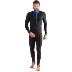 imageCressi Skin  Adult Versatile Full Suit for Water Sport Warmth and Sun ProtectionBlackBlue