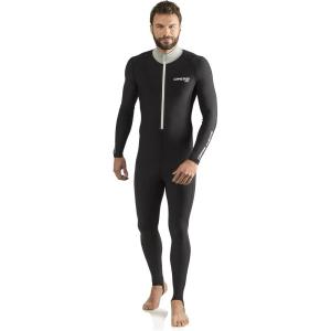 imageCressi Skin  Adult Versatile Full Suit for Water Sport Warmth and Sun ProtectionBlackSilver