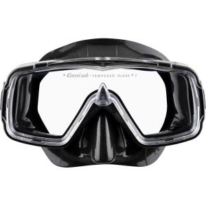 imageCressi Snorkeling Mask with Single Glass Lens and Wide Field of View Sirena Designed in ItalyBlackBlack