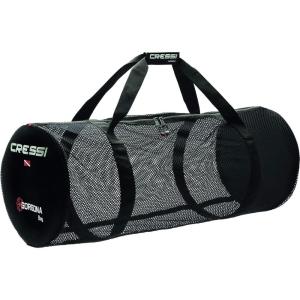 imageCressi Strong Foldable Mesh Duffle Bag for Scuba Diving Snorkeling Equipment  Gorgona ampamp Crete designed in ItalyBlack
