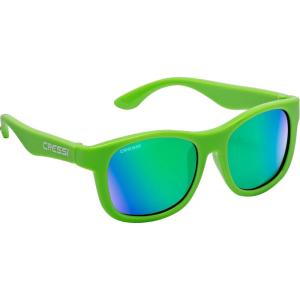 imageCressi Teddy Kids Cool Sporty Sunglasses AntiUV Polarized Lenses from 3 to 5 years designed in ItalyGreen  Green Mirrored Lenses