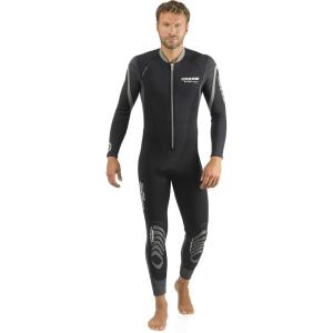 imageMens FrontZip Full Wetsuit for Water Activities  Bahia Flex Designed in Italy by CressiBlackGrey