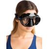 imageAdult Free Diving Photographer Low Volume Mask with Silicone Skirt Metis by Cressi Quality Since 1946Black  Antifog Lens