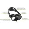 imageAdult Free Diving Photographer Low Volume Mask with Silicone Skirt Metis by Cressi Quality Since 1946Black