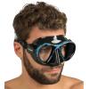 imageAdult Free Diving Photographer Low Volume Mask with Silicone Skirt Metis by Cressi Quality Since 1946Blue Hunter