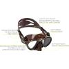 imageAdult Free Diving Photographer Low Volume Mask with Silicone Skirt Metis by Cressi Quality Since 1946Brown