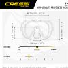imageCressi Adult Frameless Diving Mask  Wide View Mono Lens  Low Internal Volume  Pure Soft Silicone  Z2 Designed in Italy by CressiGraphite
