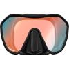imageCressi Adult Frameless Diving Mask  Wide View Mono Lens  Low Internal Volume  Pure Soft Silicone  Z2S Designed in Italy by CressiBlackBlue  Inner blue lens Outside Orange Lens