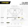 imageCressi Adult Scuba Diving Mask Fog Stop Low Volume Wide View  Calibro made in ItalyGreen