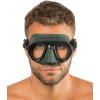 imageCressi Adult Scuba Diving Mask Fog Stop Low Volume Wide View  Calibro made in ItalyGreen