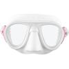 imageCressi Adult Scuba Diving Mask Fog Stop Low Volume Wide View  Calibro made in ItalyWhitePink