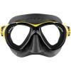 imageCressi Compact Adult Scuba Diving Mask with AntiFog System  Cressi Naxos Mask Made in ItalyBlackYellow