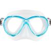 imageCressi Compact Adult Scuba Diving Mask with AntiFog System  Cressi Naxos Mask Made in ItalyClearAquamarine