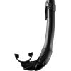 imageCressi Corsica Flexible Rubber Snorkel for Scuba Diving Freediving and Spearfishing  Solid and Camouflage colors  made in ItalyBlackBlack