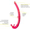 imageCressi Corsica Flexible Rubber Snorkel for Scuba Diving Freediving and Spearfishing  Solid and Camouflage colors  made in ItalyPink Fluo