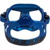 imageCressi Frameless Freediving Mask with Reduced Internal Volume and Ergonomic Nose Shape  Atom Made in ItalyBlue MetalBlack