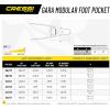 imageCressi Long Free Diving Fins with Interchangeable Blades System  Gara Modular Made in ItalyGara Foot Pocket