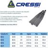 imageCressi Long Free Diving Soft and Powerful Fins  Gara 3000 made in ItalyBlack