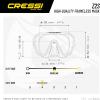 imageCressi Mask ampamp Snorkel Combo for Snorkeling Lightweight and Comfort with High Performance Z2S ampamp Corsica  Designed in ItalyPink Fluo