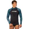 imageCressi Adult Camouflage Hooded Rash Guard  Neoprene Padded Chest  Cobia get the Hunter equipmentBlue Hunter