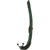 imageCressi Corsica Flexible Rubber Snorkel for Scuba Diving Freediving and Spearfishing  Solid and Camouflage colors  made in ItalyGreenBlack
