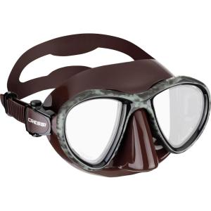 imageAdult Free Diving Photographer Low Volume Mask with Silicone Skirt Metis by Cressi Quality Since 1946Brown Hunter