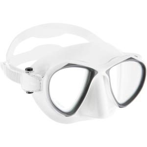 imageAdult Free Diving Photographer Low Volume Mask with Silicone Skirt Metis by Cressi Quality Since 1946White  Titanium  ClearAntifog lens