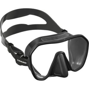 imageCressi Adult Frameless Diving Mask  Wide View Mono Lens  Low Internal Volume  Pure Soft Silicone  Z2 Designed in Italy by CressiBlack
